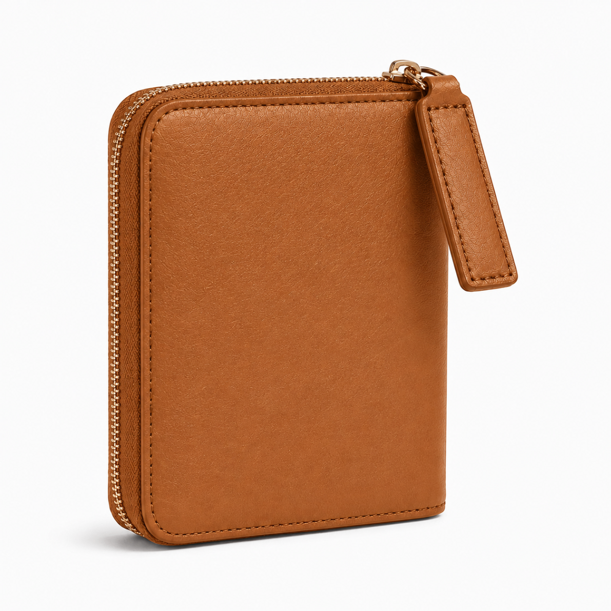 ORKAI Passport Case in Classic Camel, back view