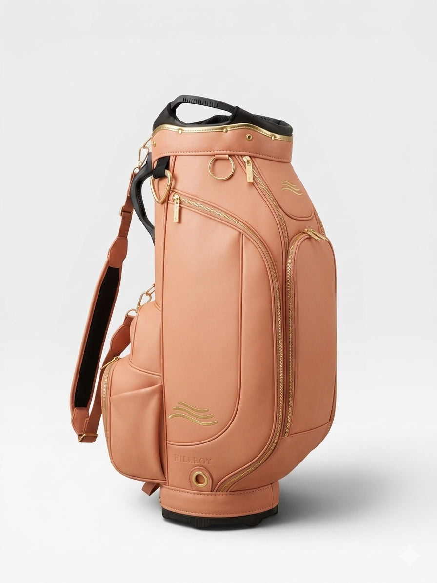 ORKAI Spyhop luxury golf cart bag in Apricot Blush