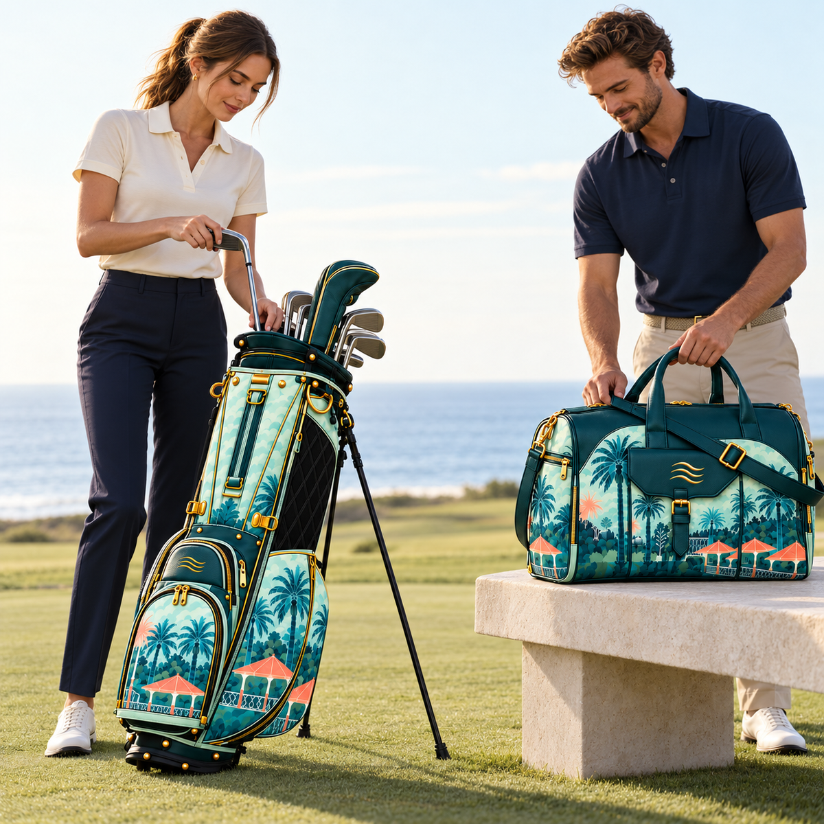 Palm Terrace by Holly Beals – Lifestyle Duffle